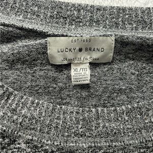 Lucky Brand Heather Gray Women's Crew Neck Sweater